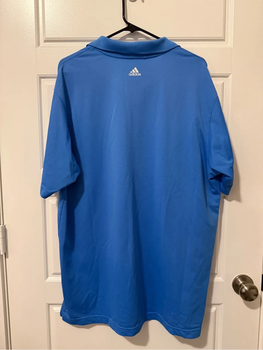 adidas Men's Royal Blue Polo Shirt with Embroidered Logo